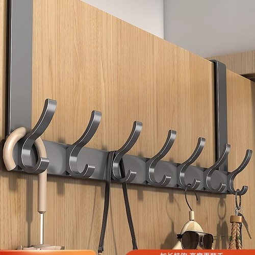 门后挂钩壁挂挂衣架墙上免打孔厨房浴室无痕置物收纳衣服挂架神器