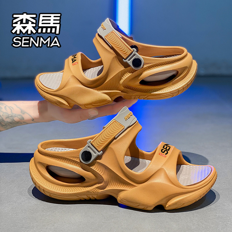 森马凉鞋男款夏季外穿防滑耐磨男士户外运动开车两用大码沙滩拖鞋