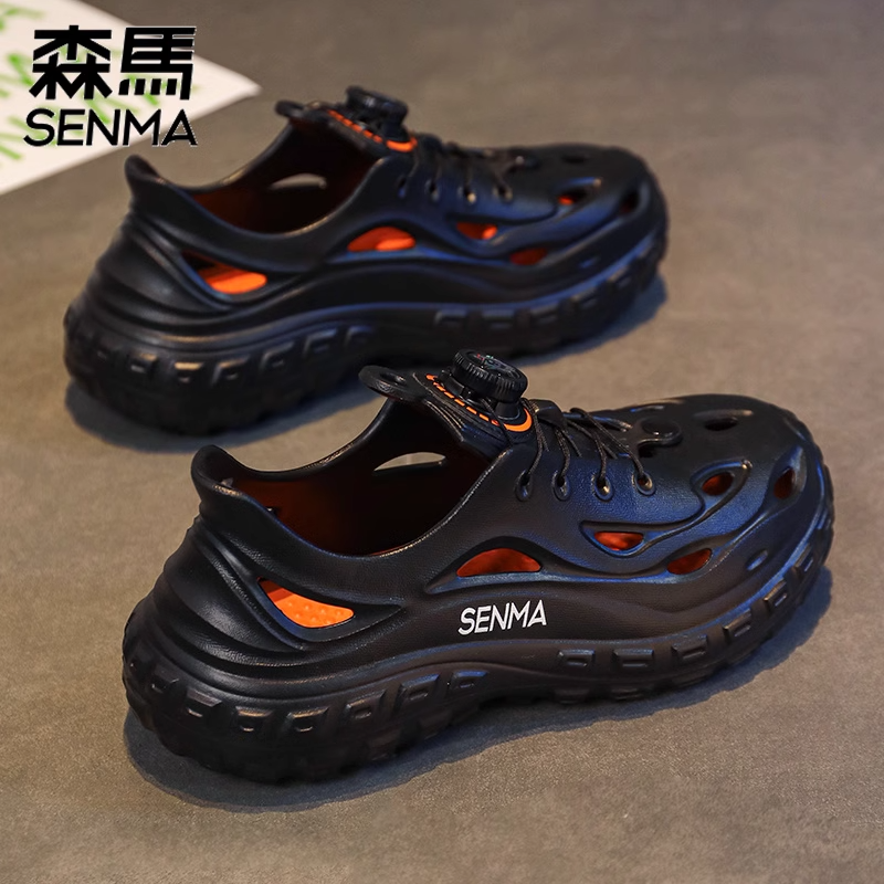 SENMA/森马官方旗舰拖鞋男洞洞鞋