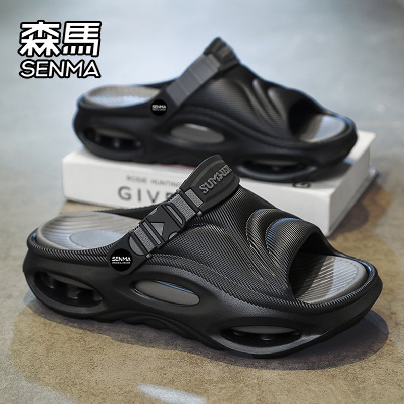 森马拖鞋男款夏季外穿防滑防臭户外运动开车两用厚底增高沙滩凉鞋