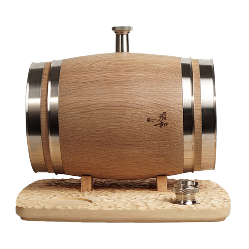 君和古栎3L美国白橡木可视化木桶旗舰版 自酿家用小酒桶礼盒套装