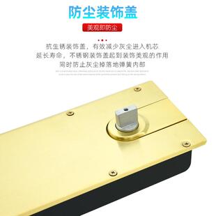 固比特玻璃门地弹簧818玫瑰金黑钛金无框铝合金有框门地弹璜地簧