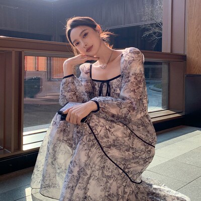 速发墨RKS重工水L印花清雅精致裙子小衫LTZ08