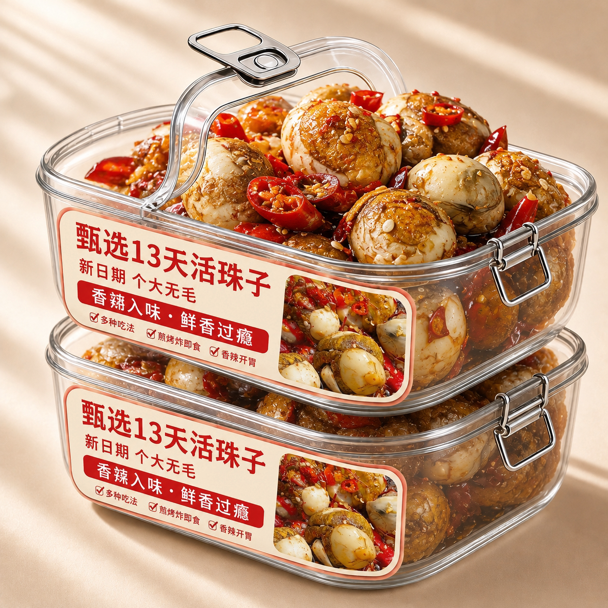 活珠子/毛胚蛋开袋即食官方旗舰店毛蛋五香活香辣珠子熟13天新鲜