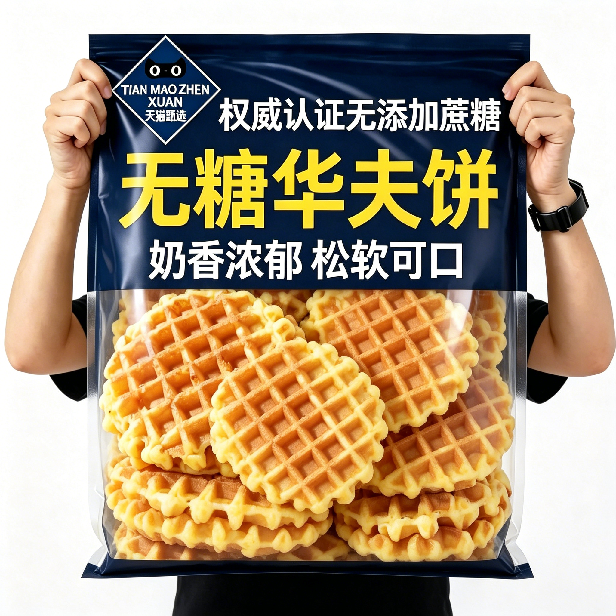 黄油华夫饼官方旗舰店正品烘烤类糕点面包点心小零食儿童营养早餐