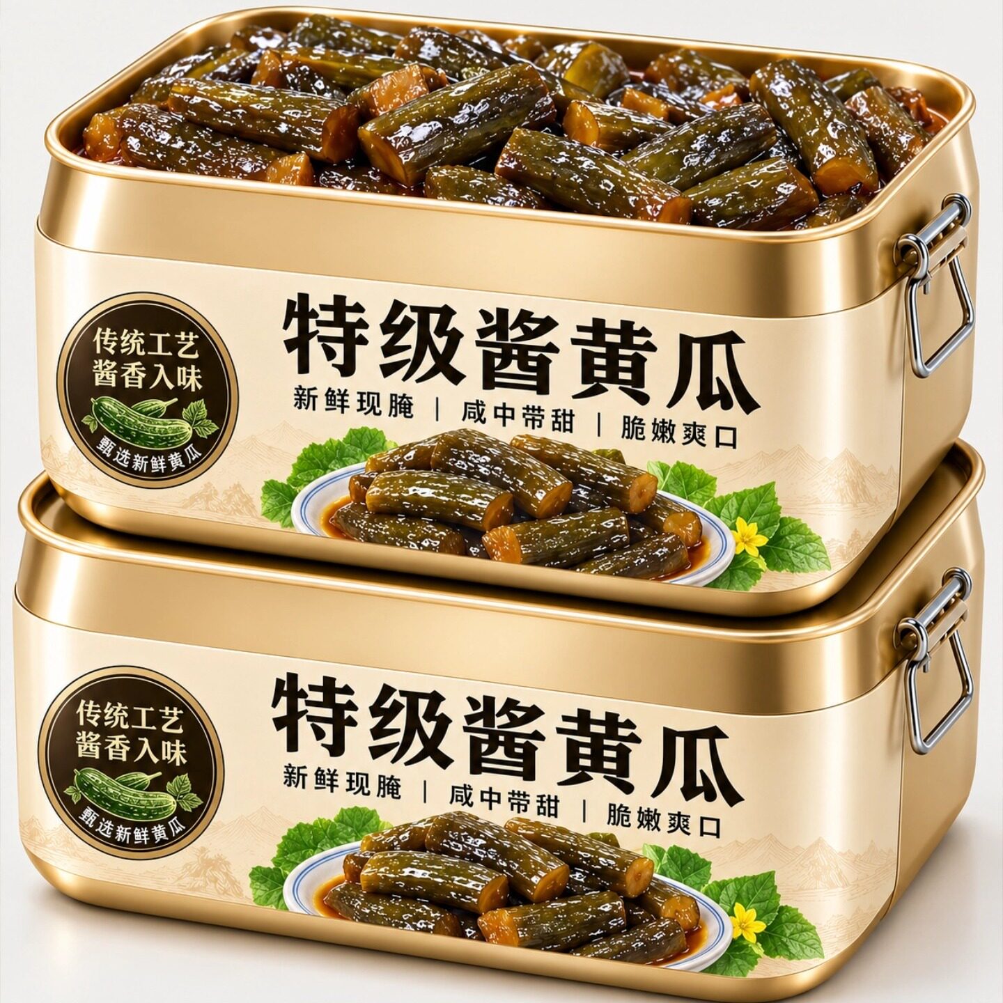 酱黄瓜官方旗舰店特级咸菜脆甜香脆苏州老字号开胃脆瓜即食下饭