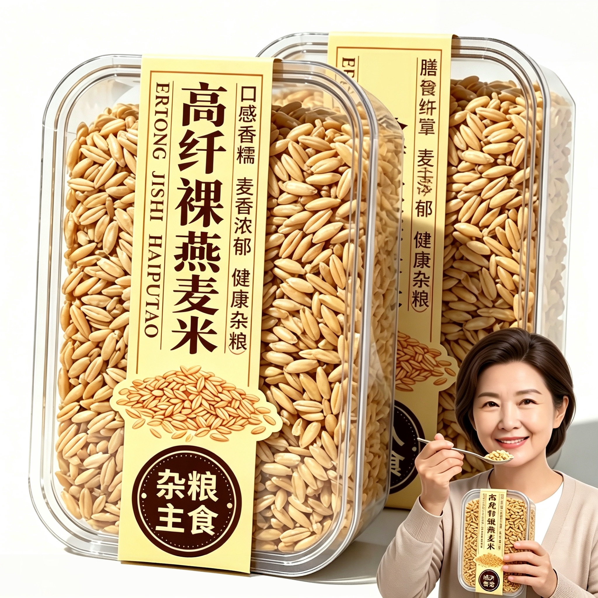 精选燕麦米新货新米燕麦胚芽米五谷杂粮去皮农家燕麦米批发图片