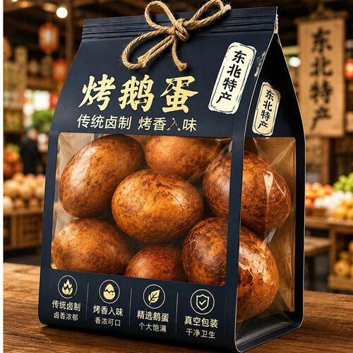 优选新鲜鹅蛋 蛋体饱满硕大 蛋香浓郁醇厚