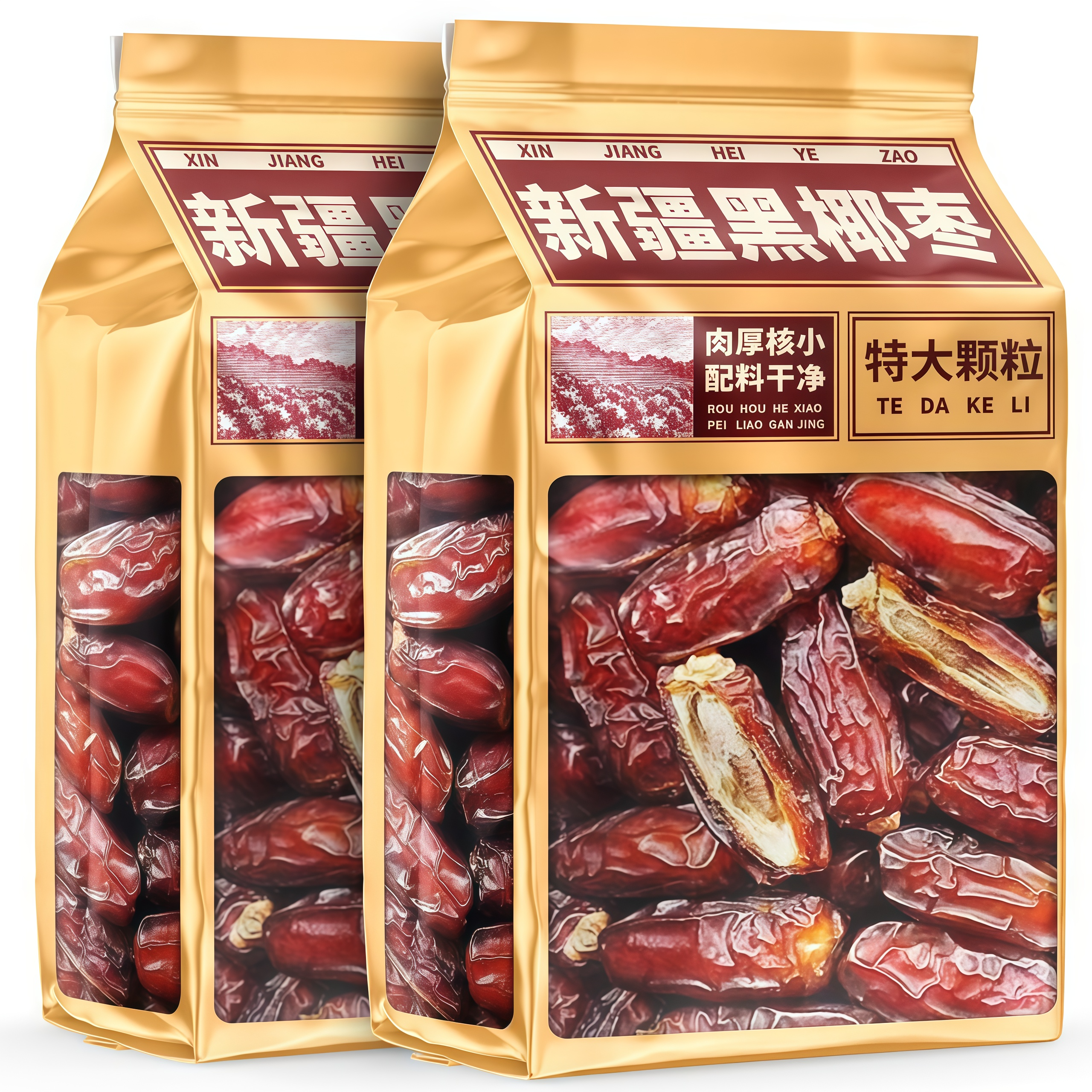 椰枣特级新疆特产迪拜阿联酋特级椰枣纯正进口沙特椰枣官方旗舰店