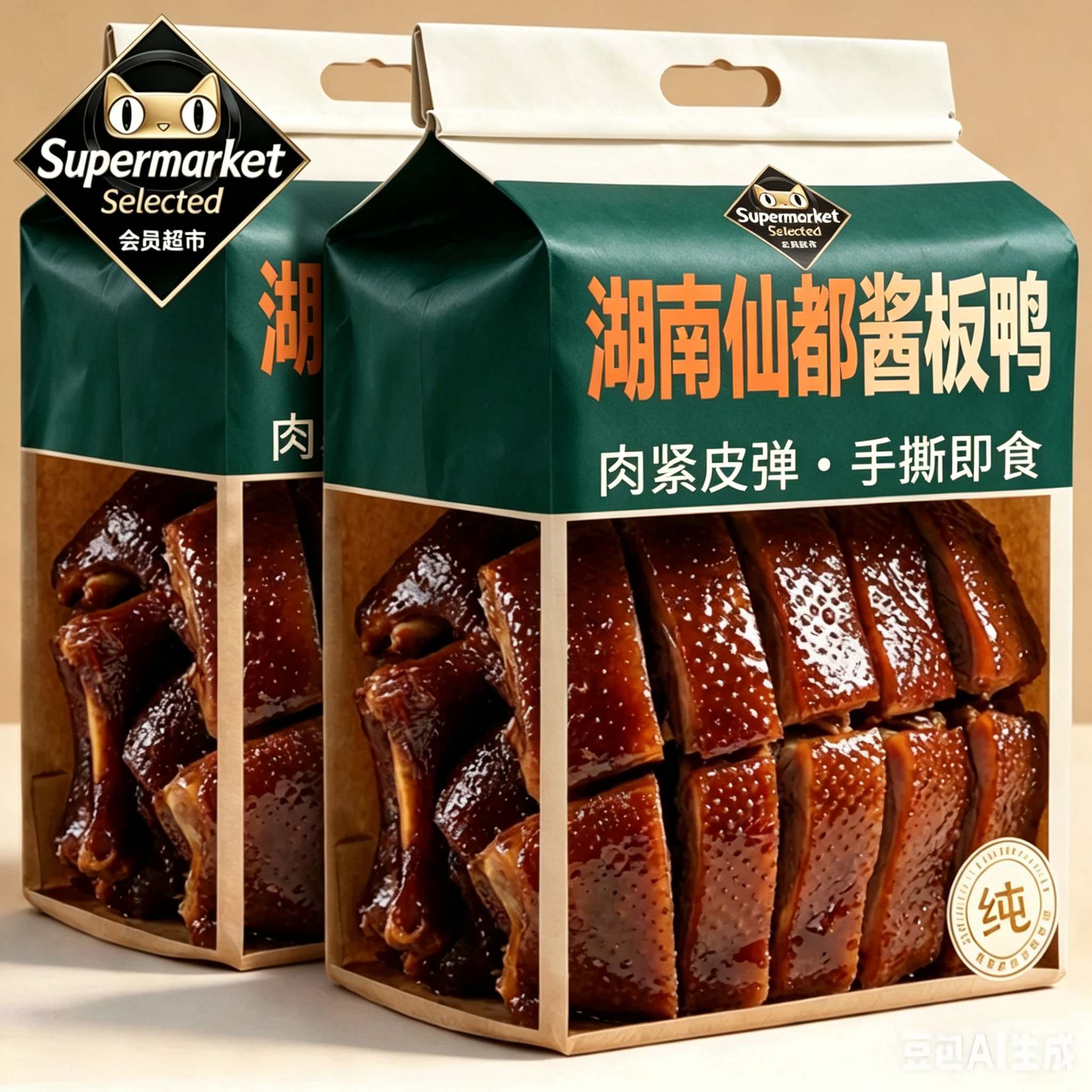 【老字号】酱板鸭湖南常德特产湖南酱板鸭仙都酱板鸭官方旗舰店图片
