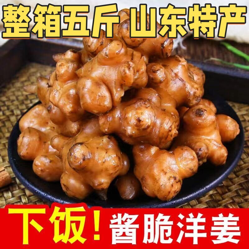 山东特产农家酱洋姜手工腌制生姜鬼子姜咸菜早餐下饭菜咸菜泡菜