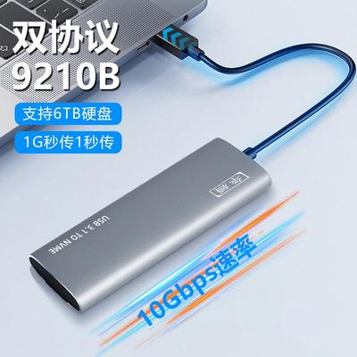 华顾m.2固态硬盘盒子nvme/sata转typec外接读取移动m2通用ssd雷电