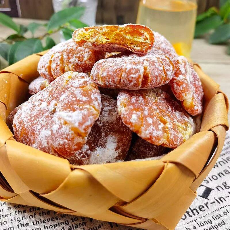 桔饼老式手工红橘饼潮汕特产柑桔子饼500g冰糖金桔干蜜饯潮州特级