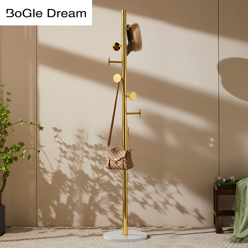 意式不锈钢落地衣帽架