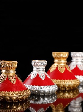 红皮底座 手摇转轮六字金色大小号可选