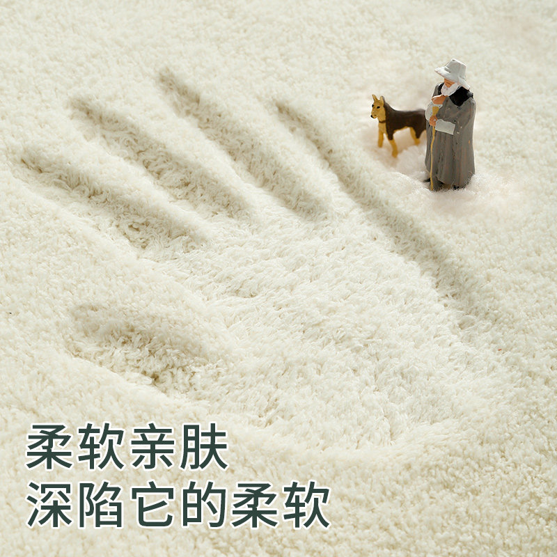 得喜毛毯地垫客厅地毯卧室满铺可爱房间地毯沙发儿童地毯圆形地毯