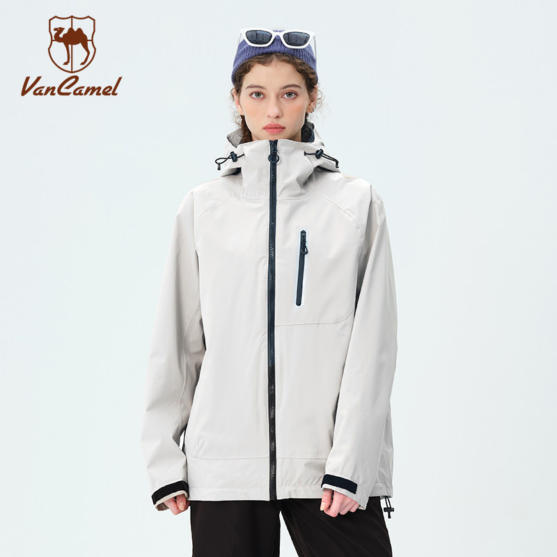 西域骆驼真冲三合一男女同款防风防水保暖可拆卸内胆户外登山外套,男装,夹克,淘宝优惠券,粉丝福利购,淘宝优惠卷