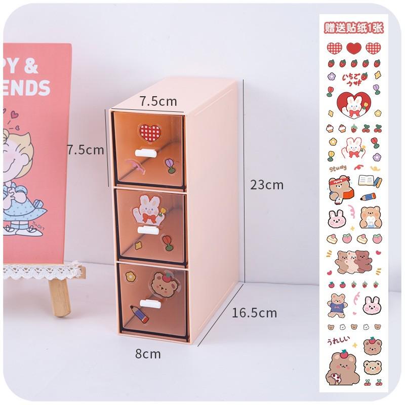 可叠加式大笔筒透明亚克力收纳盒架ins桌面马克笔彩笔整理多功能