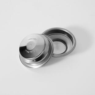 304不锈钢双层粉碗咖啡机手柄过滤网单份双人份51mm/58mm通用配件