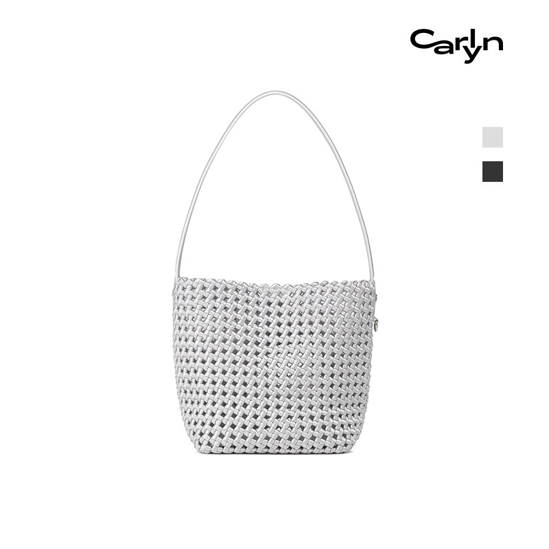 Carlyn WEAVE 26夏季新品韩国休闲菜篮子编织包手提磁吸扣单肩包图片