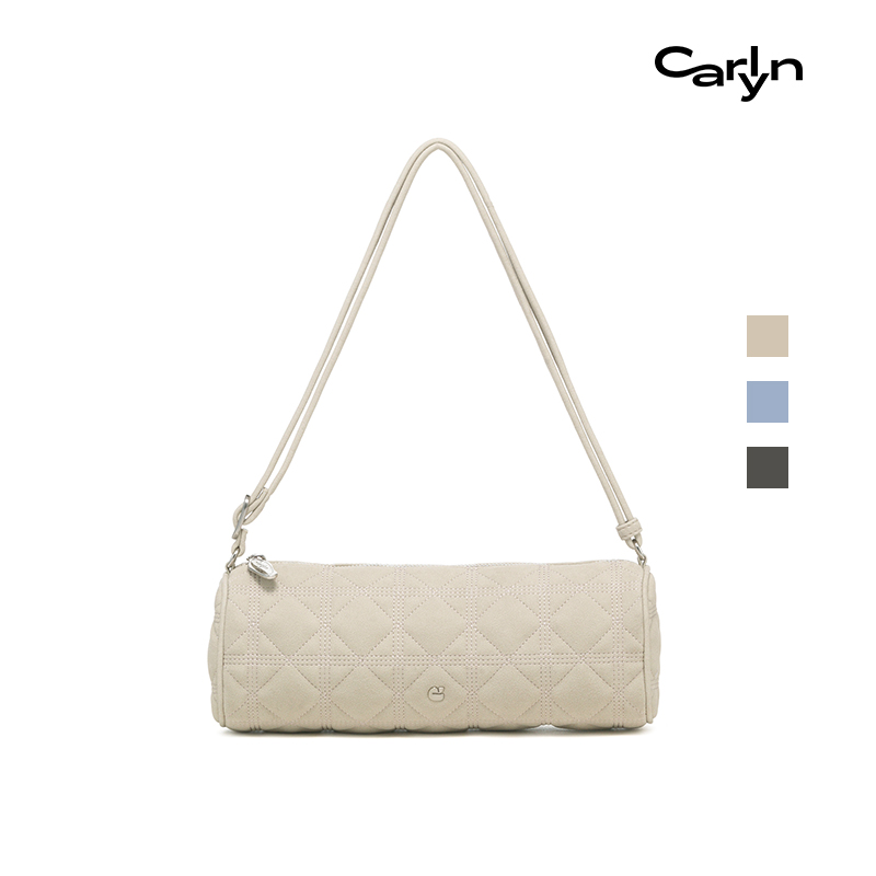 Carlyn MAY SUEDE韩国极简风手提笔筒包软皮腋下包柔软轻便斜挎包
