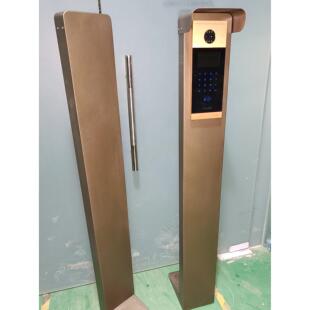 人脸识别门禁考勤机支架 通道门禁机立柱底座 人脸机支架遮阳罩子