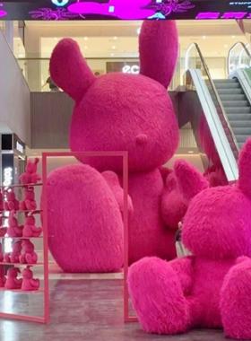 定制长毛绒蛇充气卡通娃娃Capibala草莓熊新年网红长毛绒祝福字精