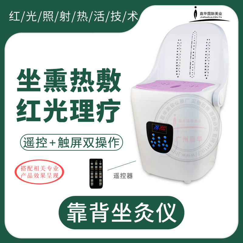 厂家直销新款坐灸仪带背部发热干湿两用家用无烟臀部坐垫坐熏仪器