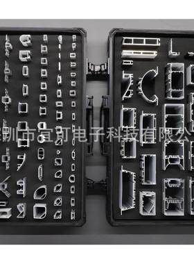 LED灯条铝槽外壳套件嵌入式灯槽线条灯外壳套件硬灯条外壳样品箱