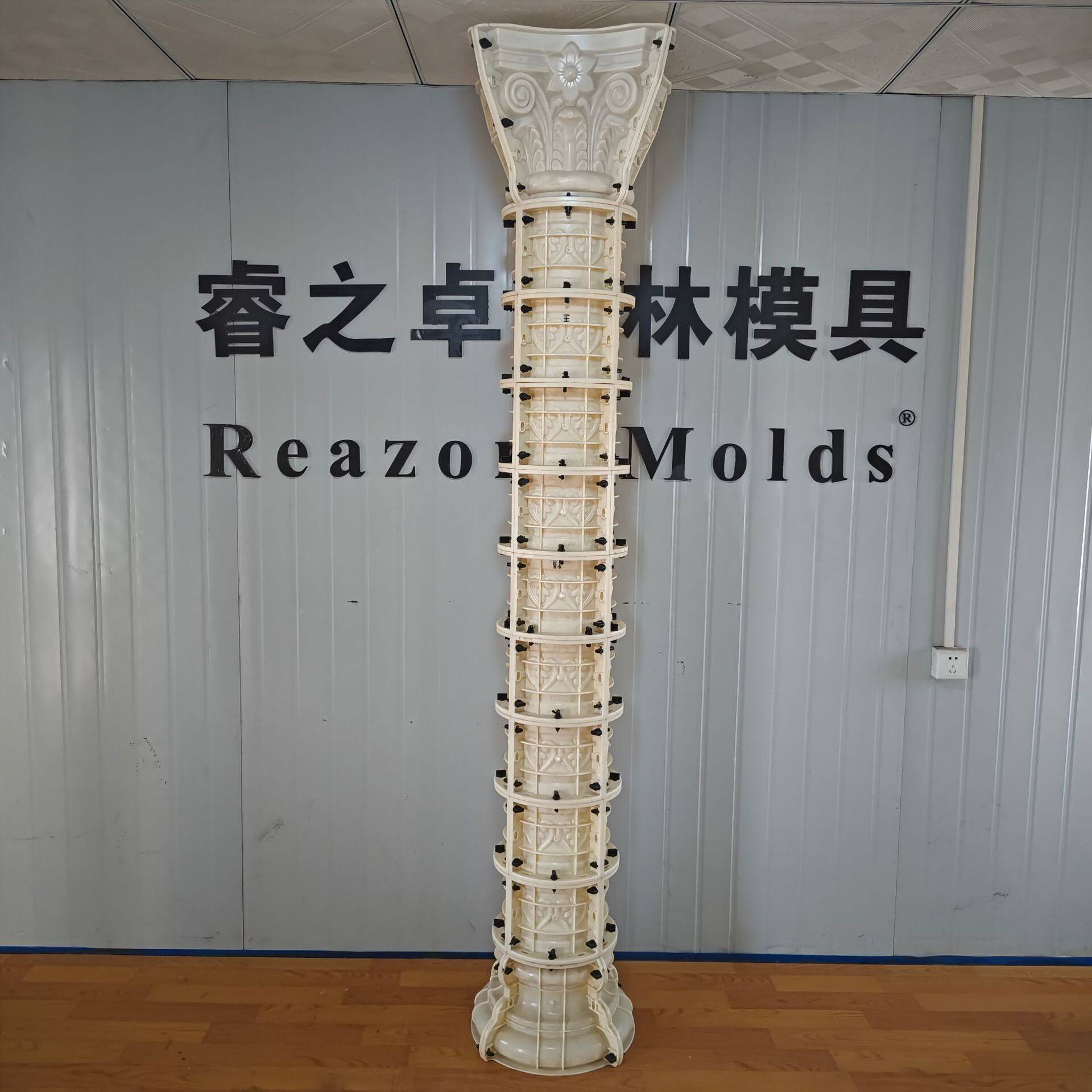 欧式建筑别墅庭院大门圆形桃心爱心现浇水泥罗马柱模具厂家批发