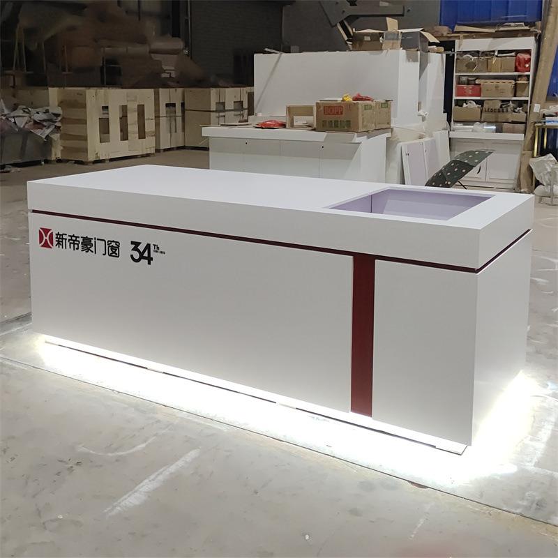 门窗样角展示台断桥门窗隔音隔热体验测试箱展柜型材中岛台展示桌