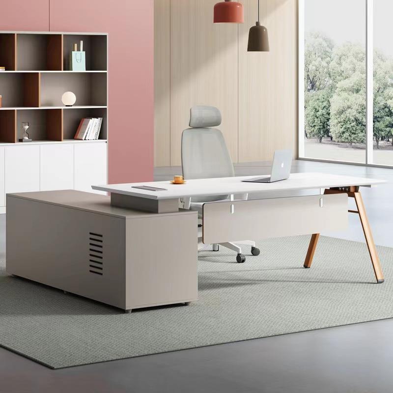 主管经理办公桌简约现代老板办公桌椅组合大班台办公室单人老板桌