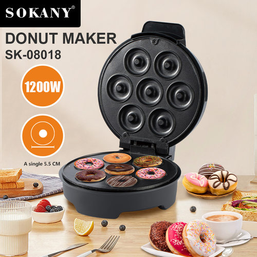 跨境SOKANY08018甜甜圈机烘焙甜品机家用多功能面包机DONUT MAKER