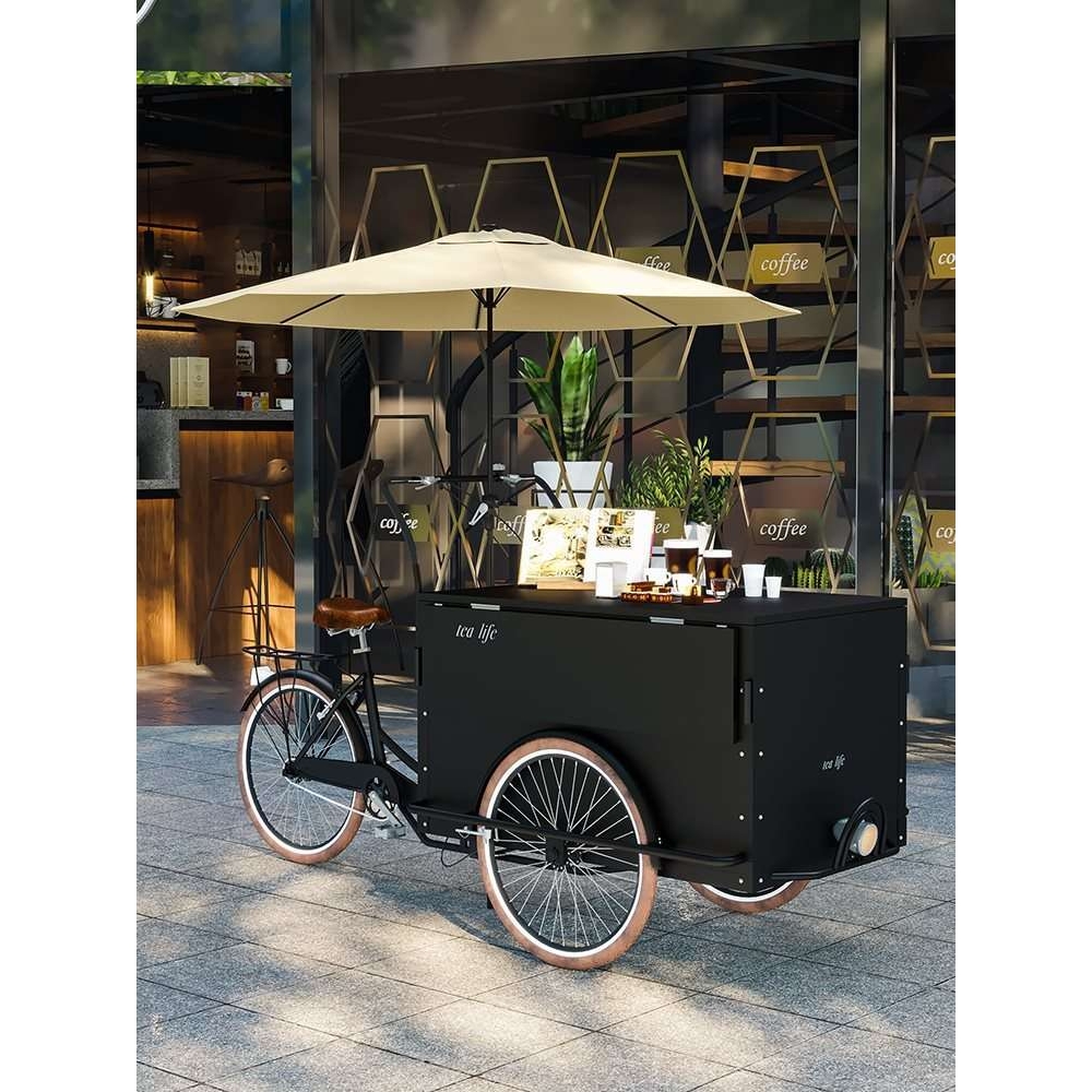 复古三轮自行车摄影道具车商场展会婚礼户外贩卖展示车雪糕车