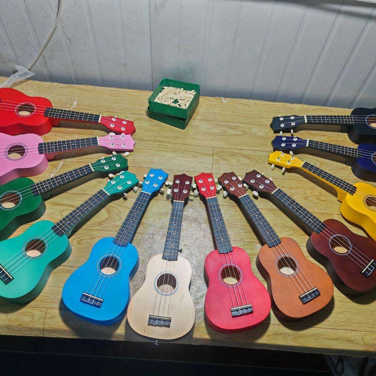 尤克里里21寸全木质乌克丽丽小吉他ukulele夏威夷四弦琴儿童