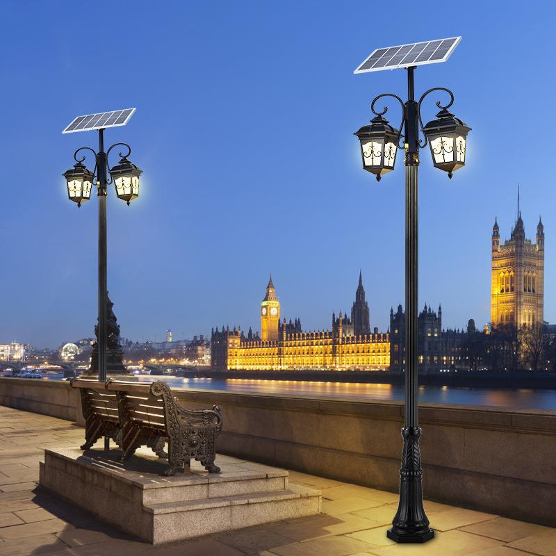 太阳能路灯新农村led超亮大功率家用高杆庭院3米花园别墅户外防水