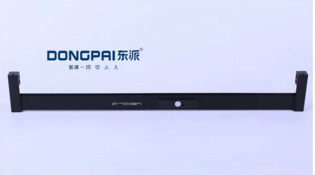 衣柜衣通杆led灯衣柜灯黑色LED人体感应灯接线衣通杆灯LED衣杆灯
