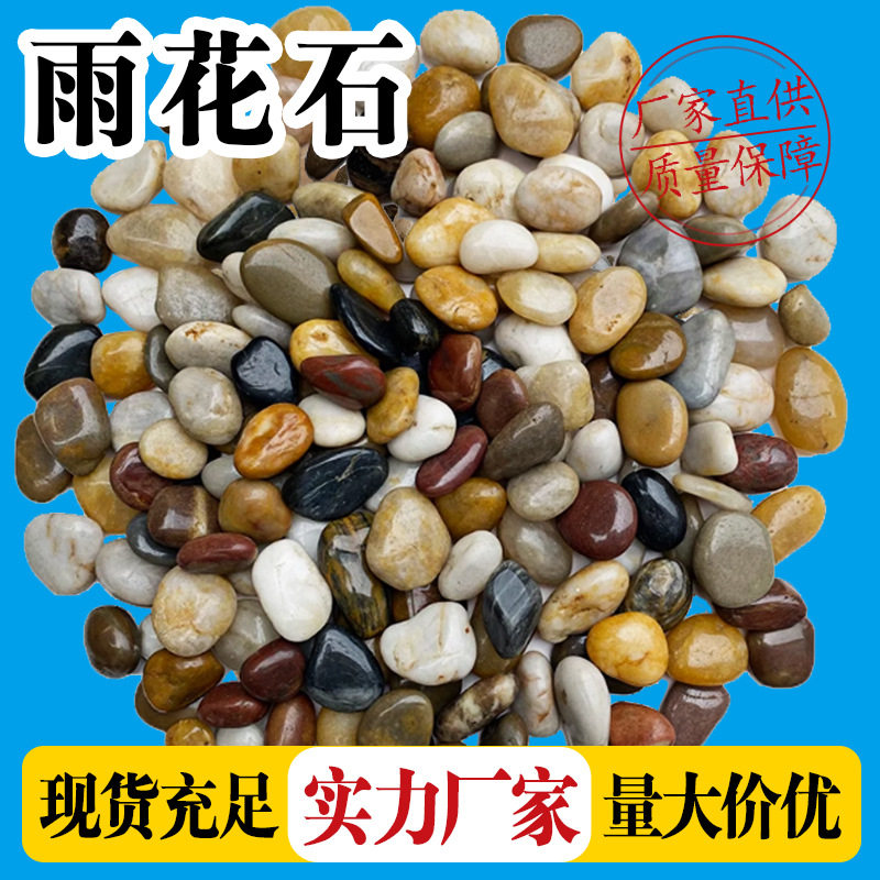 精抛鹅卵石盆栽装饰水池垫底园林铺路户外庭院雨花石小彩石矿物