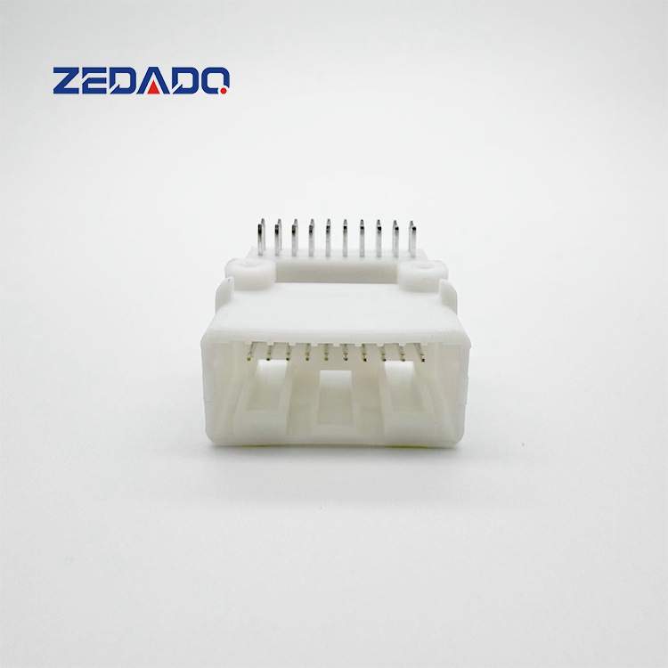 DJ7206S-0.7-10AW  国产20孔汽车连接器接插件针座  PCB板板端连