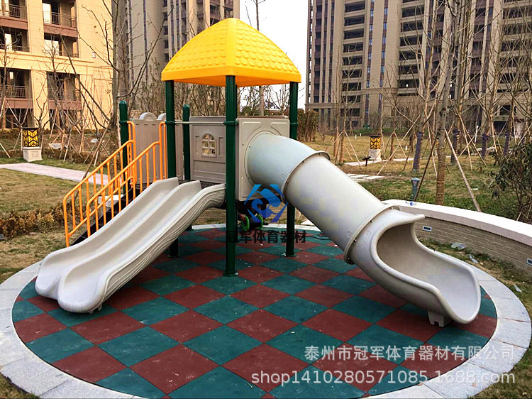 塑胶弹性软地垫地胶 儿童游乐场彩色地砖 拼装地垫