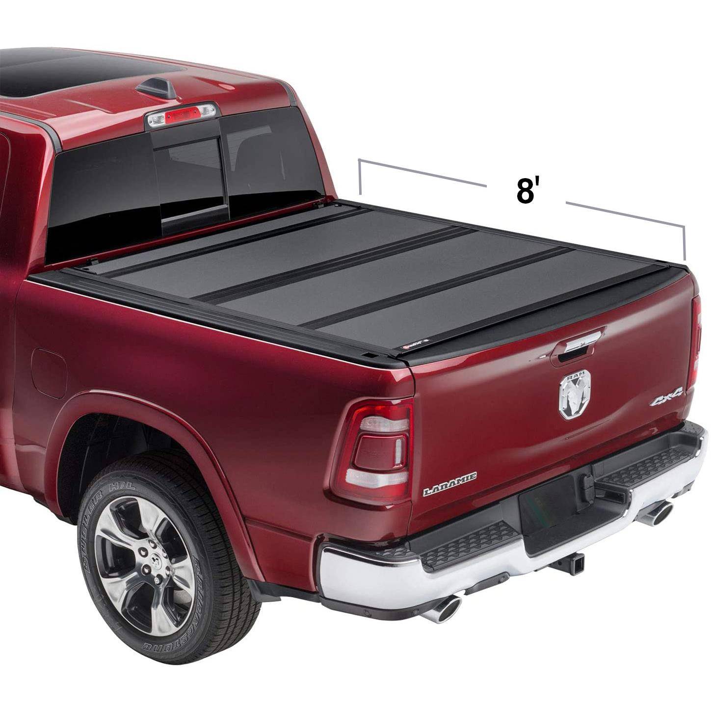 L硬三折皮卡车后盖防尘防水遮挡板公羊道皮奇卡车床车斗8英尺