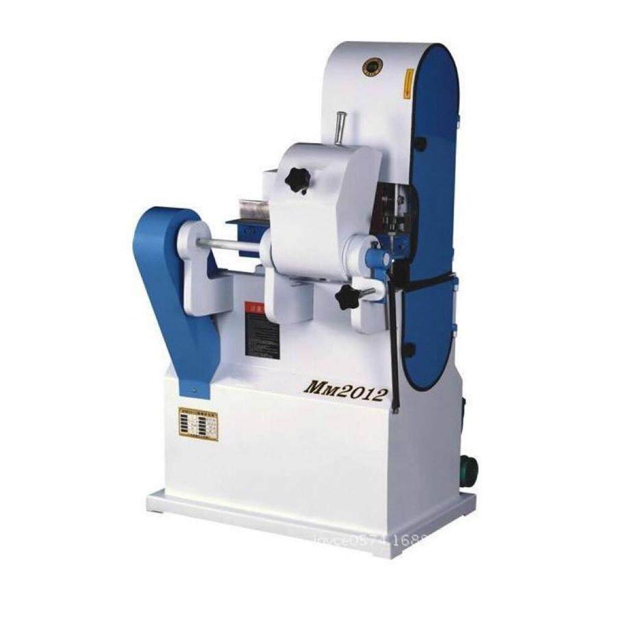 单带圆棒砂光机配风机MM2012自动圆棒单砂抛光打磨机木工抛光机