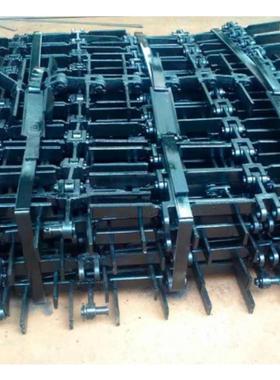 MS埋式刮板矿用输送机埋式十字刮板锰钢锻打大节距埋式刮板链条