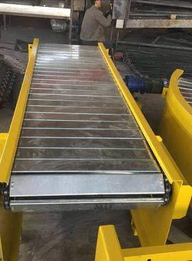 板链输送线承重强折弯链板流水线输送带机器