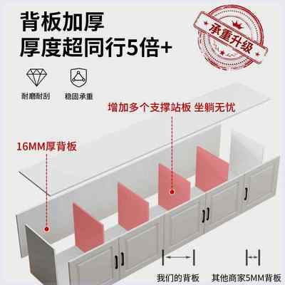 厂家【加厚16实木板材】飘窗柜可坐地柜自由组装床边收纳柜储物柜