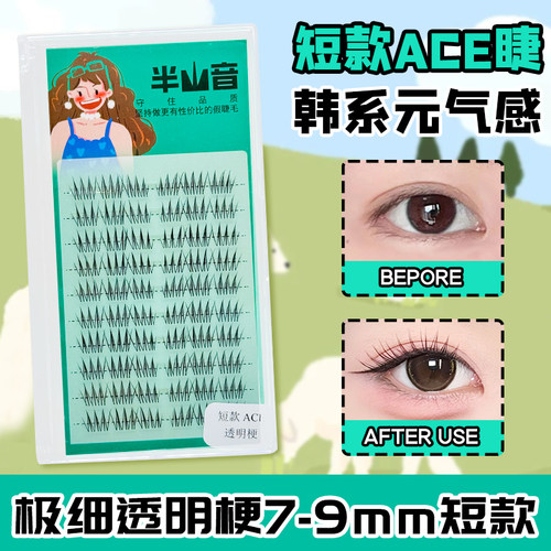 短款韩系爱豆同款根根分明假睫毛