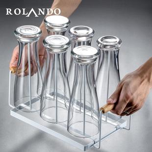 玻璃家用酒具6只套装 创意啤酒杯大号扎啤杯精酿小麦酒杯酒吧个性