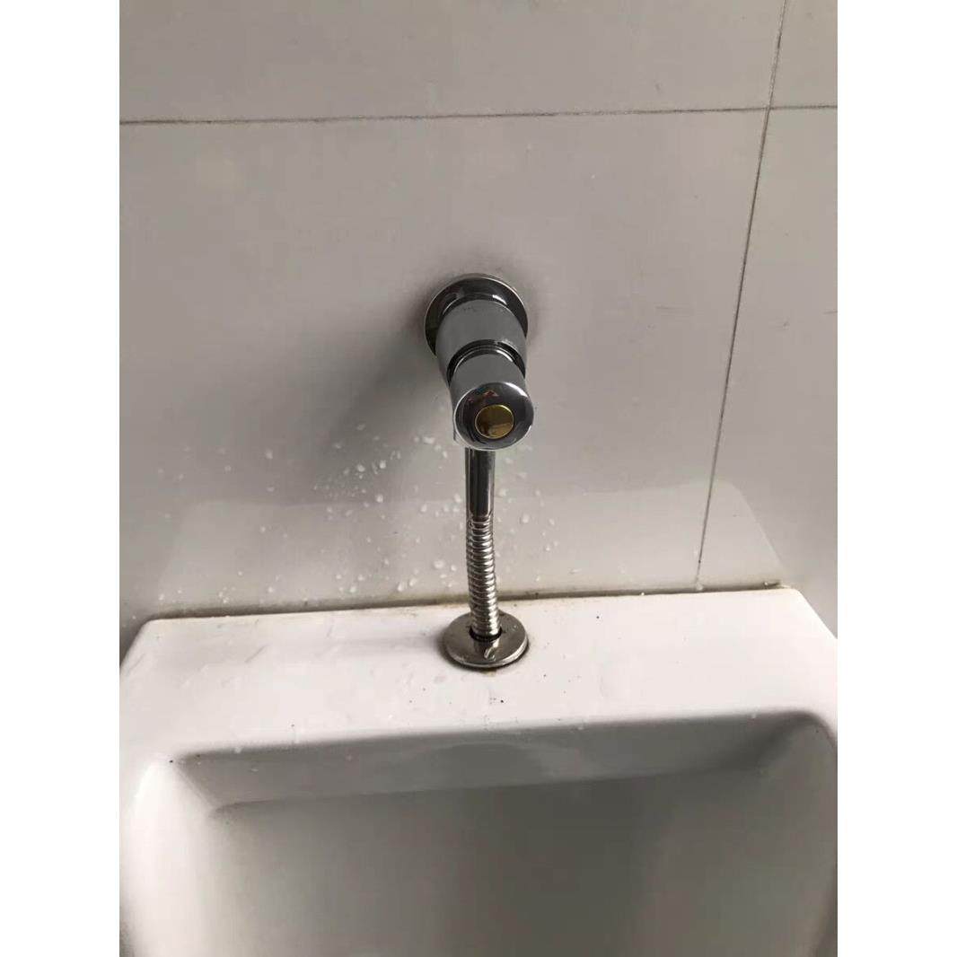 全铜手按延时小便斗冲水阀水龙头小便器延时暗装水阀防溅