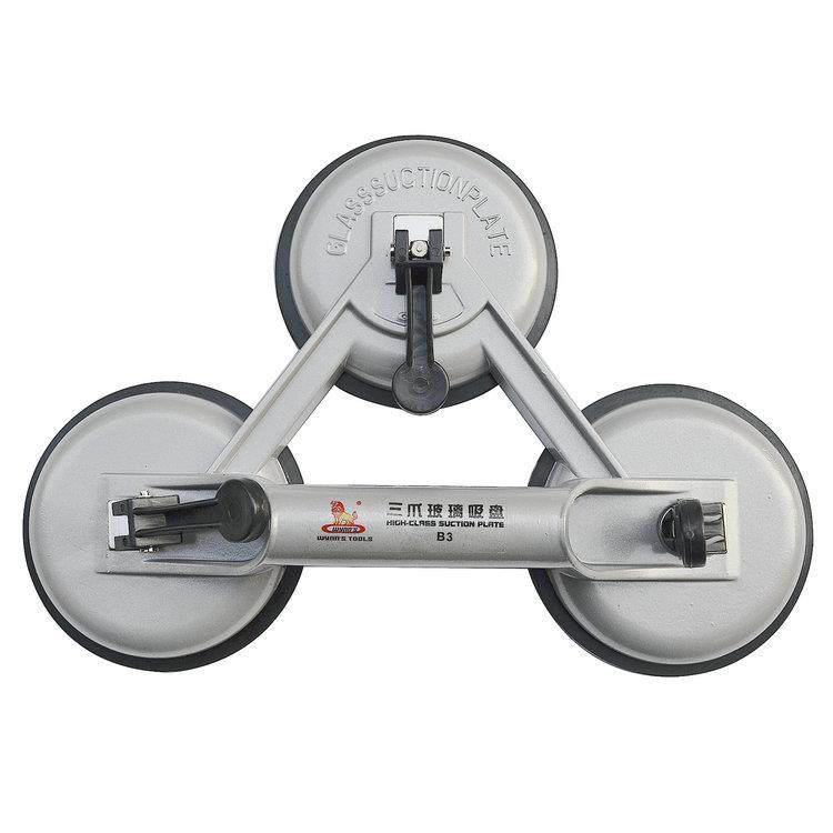 威力狮 铝合金三爪玻璃地吸盘地板板吸盘 玻璃吸提器 B3
