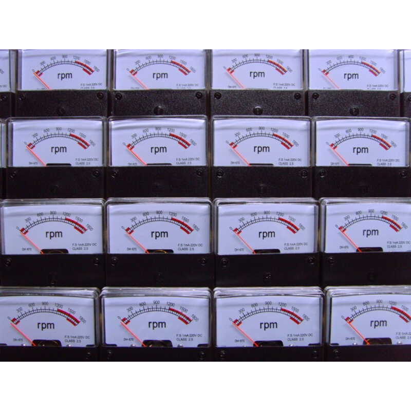。卓越新品限量疯抢转速表DH-670 0-1800rpm DC10V转分表、米分表